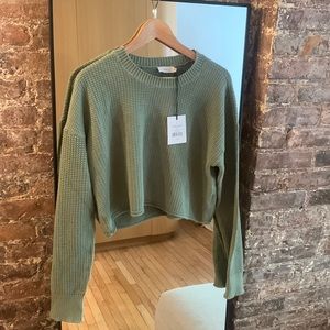 Onia Cotton Waffleknit Sweater- Women’s- NWT